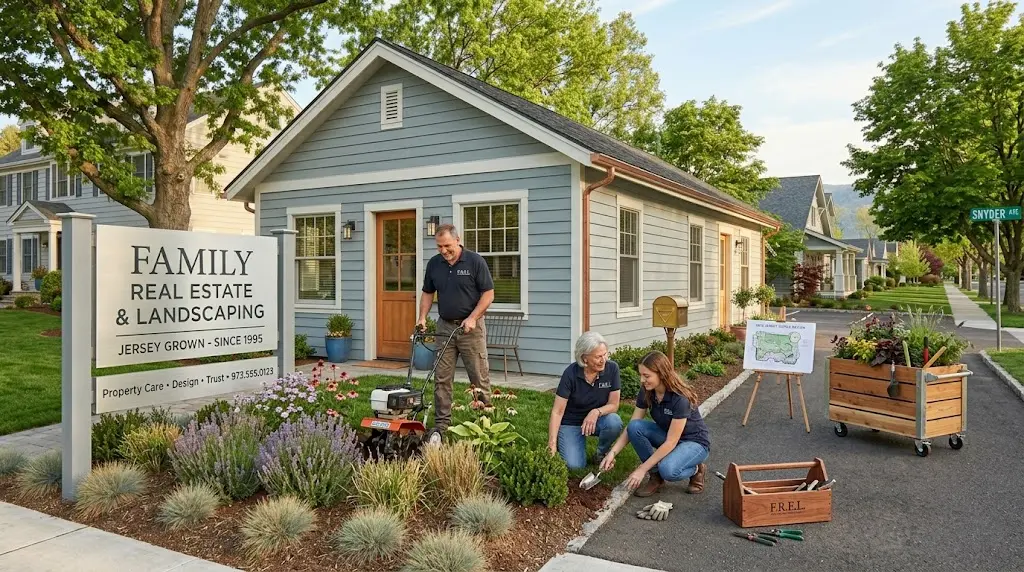 Family-owned real estate and landscaping business concept in Berkeley Heights NJ