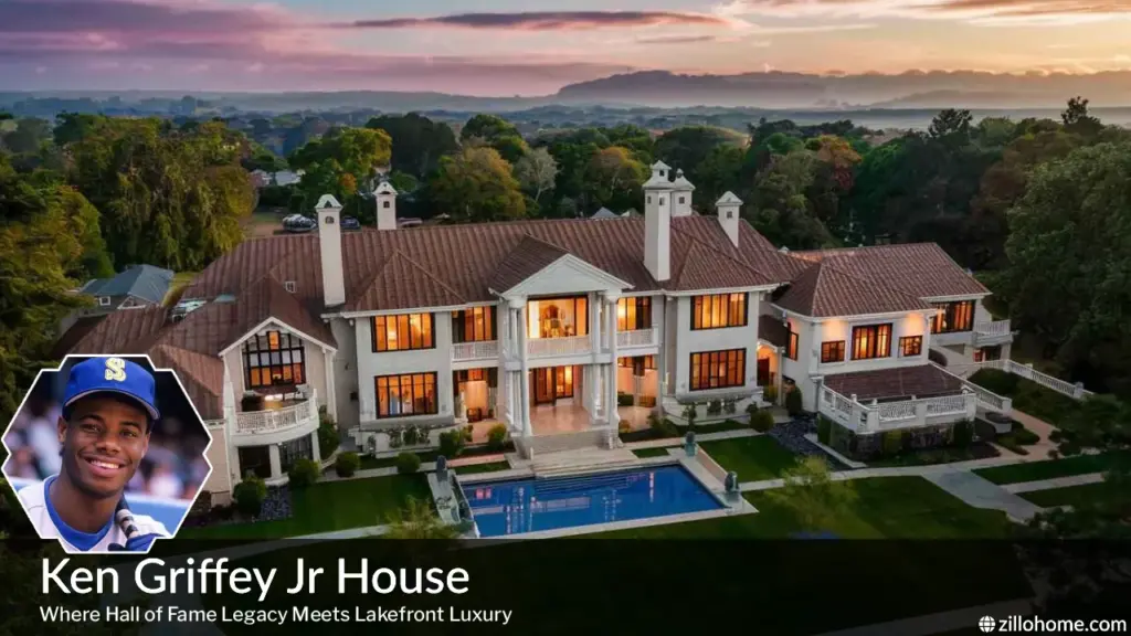 Ken Griffey Jr House exterior view of the Windermere Florida waterfront estate