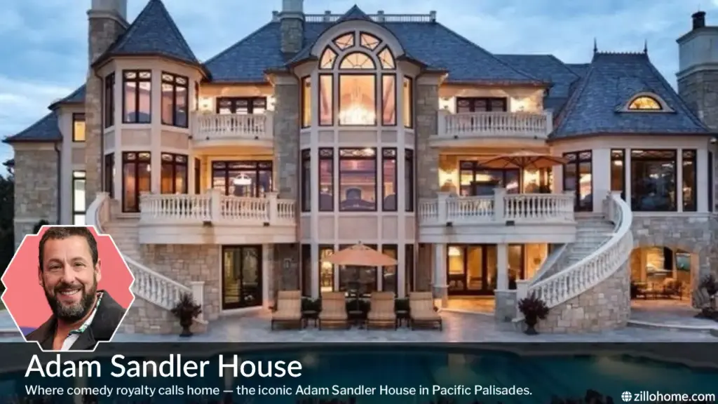 Adam Sandler House at 1422 Capri Drive Pacific Palisades Los Angeles exterior view