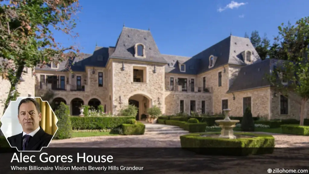 Alec Gores House at 49 Beverly Park Circle, a French Normandy-style estate in Beverly Hills, California