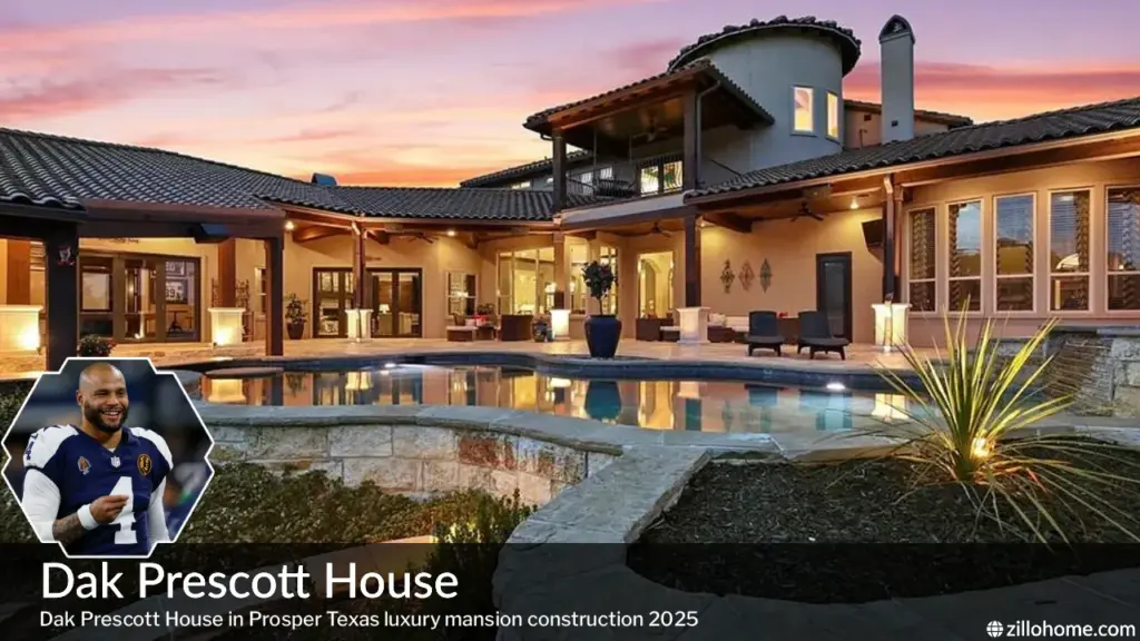 Dak Prescott House in Prosper Texas luxury mansion construction 2025