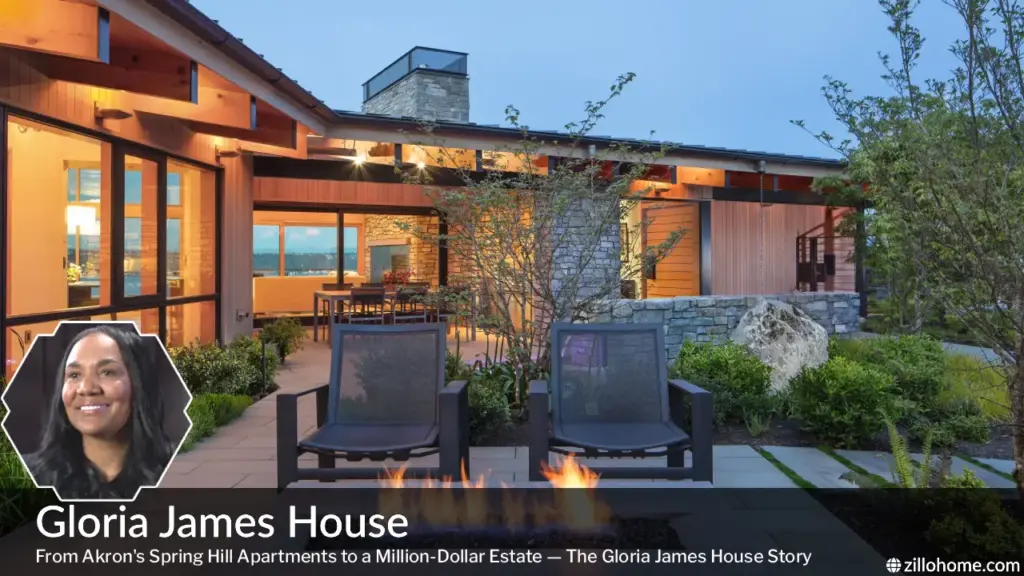 Gloria James House exterior view — a luxury residential property in Medina, Ohio, gifted by NBA star LeBron James to his mother Gloria James.