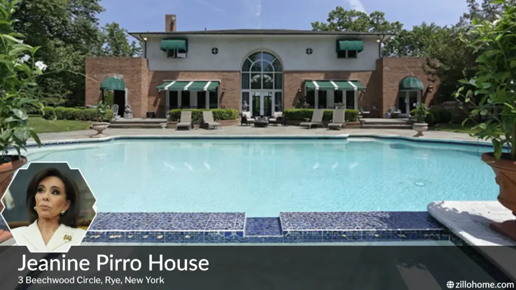 Jeanine Pirro House at 3 Beechwood Circle in Rye New York exterior view of the Italianate mansion