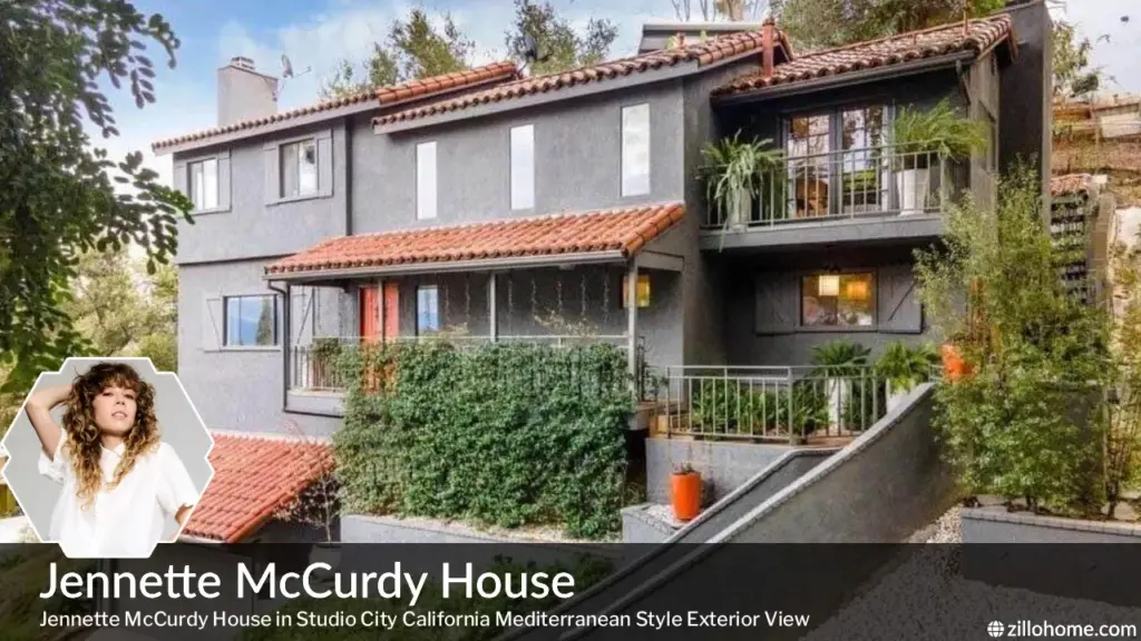 Jennette McCurdy House in Studio City California Mediterranean Style Exterior View