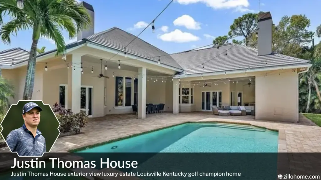 Justin Thomas House exterior view, luxury estate in Louisville Kentucky