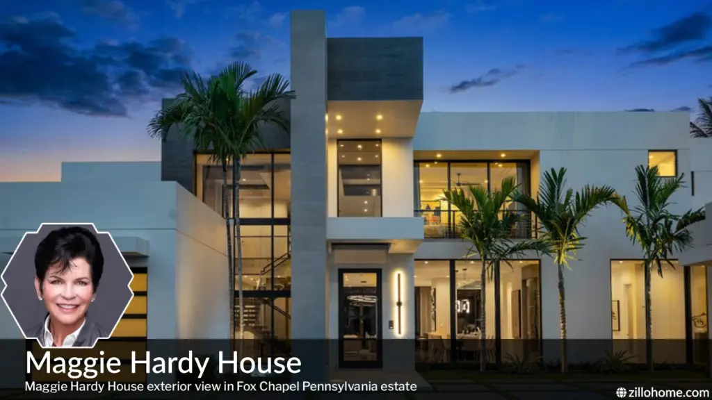 Maggie Hardy House exterior view in Fox Chapel Pennsylvania estate