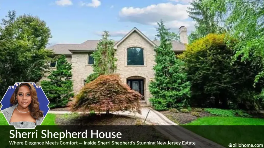 Sherri Shepherd House Colonial-style home in Allendale New Jersey exterior view