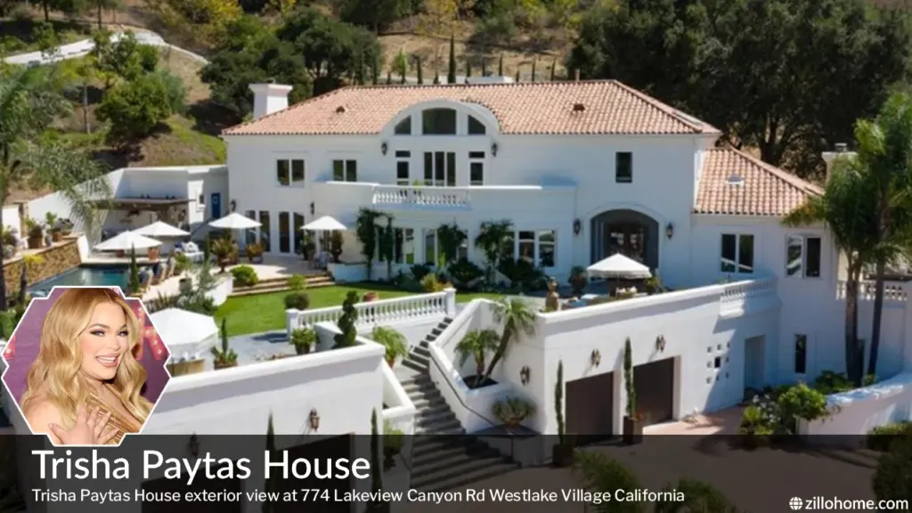 Trisha Paytas House exterior view at 774 Lakeview Canyon Rd Westlake Village California