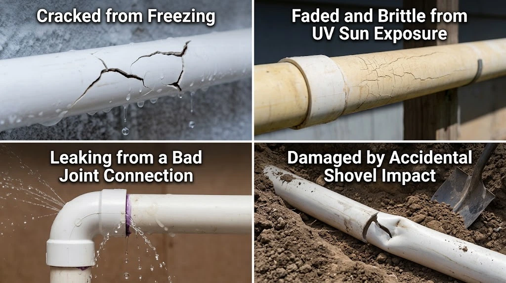 Why PVC Pipes Crack and Leak