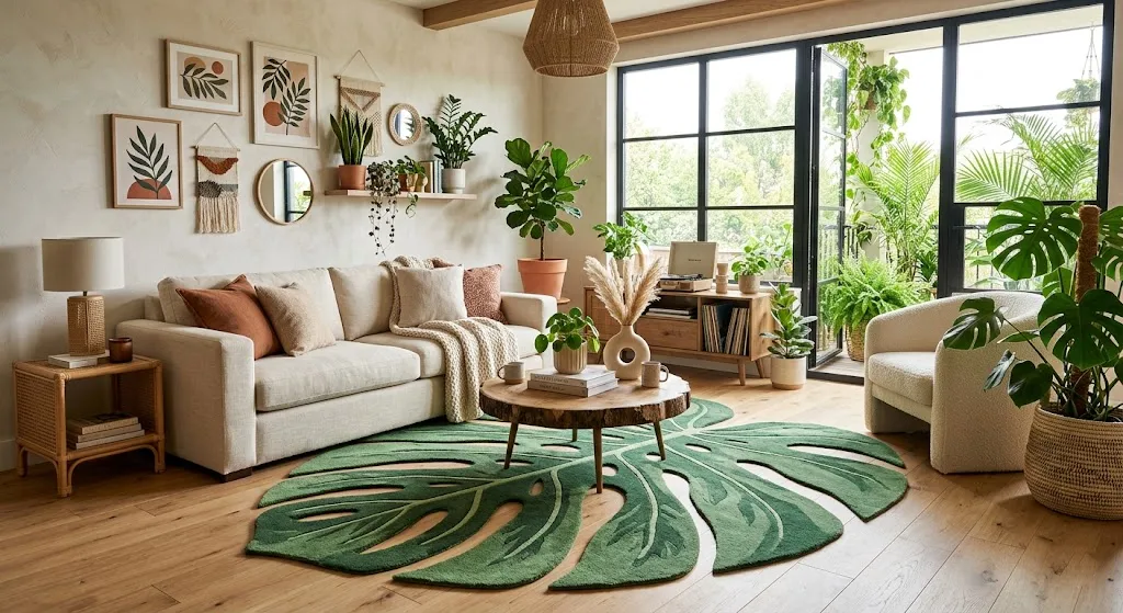 Green Leaf Shaped Rug: The Nature-Inspired Accent Your Home Needs Green Leaf Shaped Rug