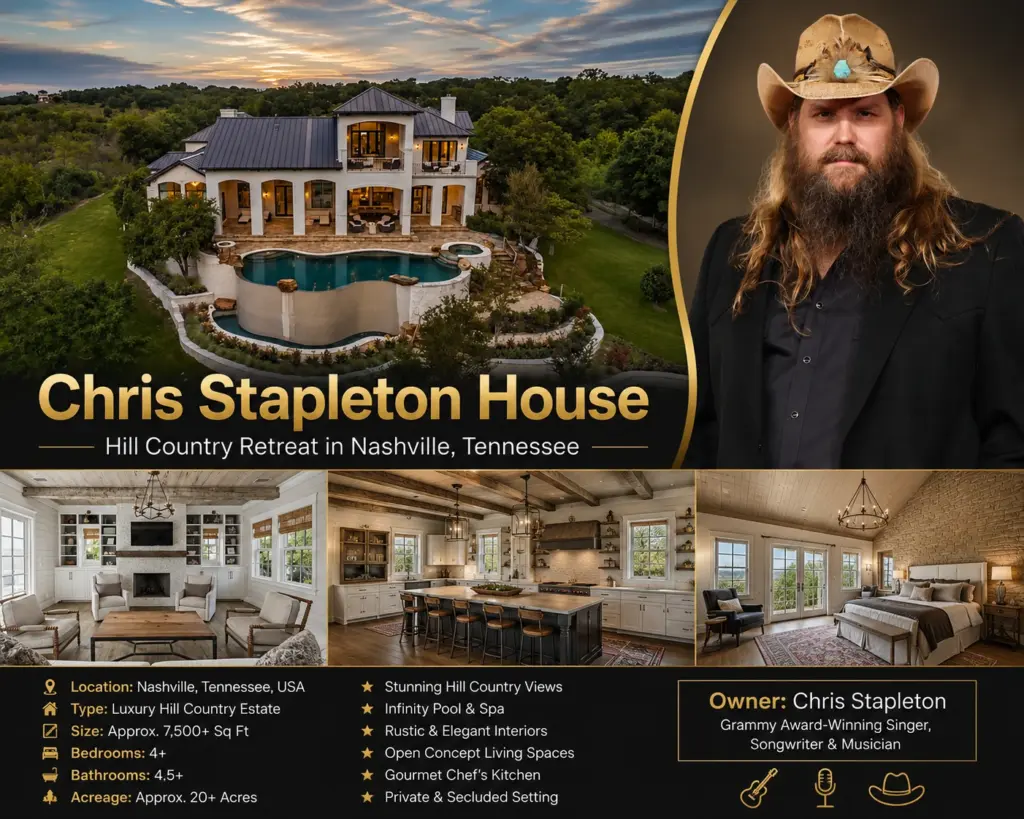 Real Chris Stapleton House Tour in Leiper’s Fork, Tennessee Chris Stapleton House