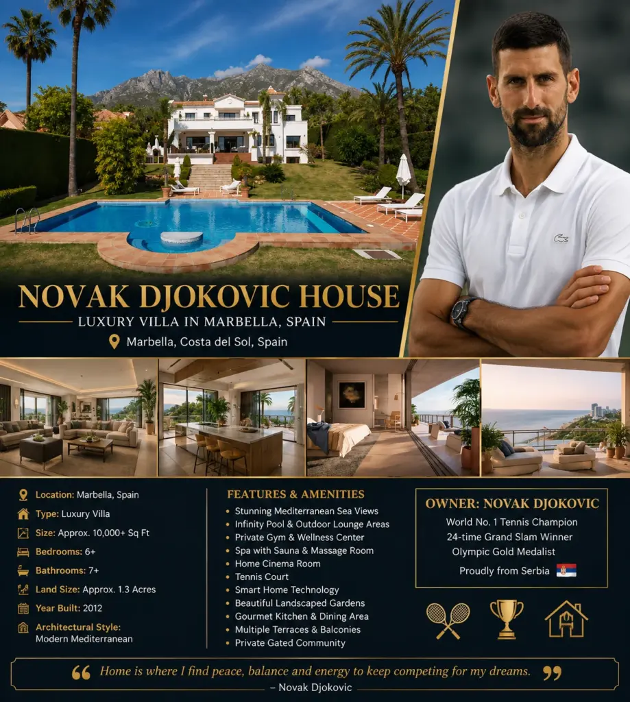 10 Facts: Novak Djokovic House Tour in Monte Carlo, Monaco Novak Djokovic House