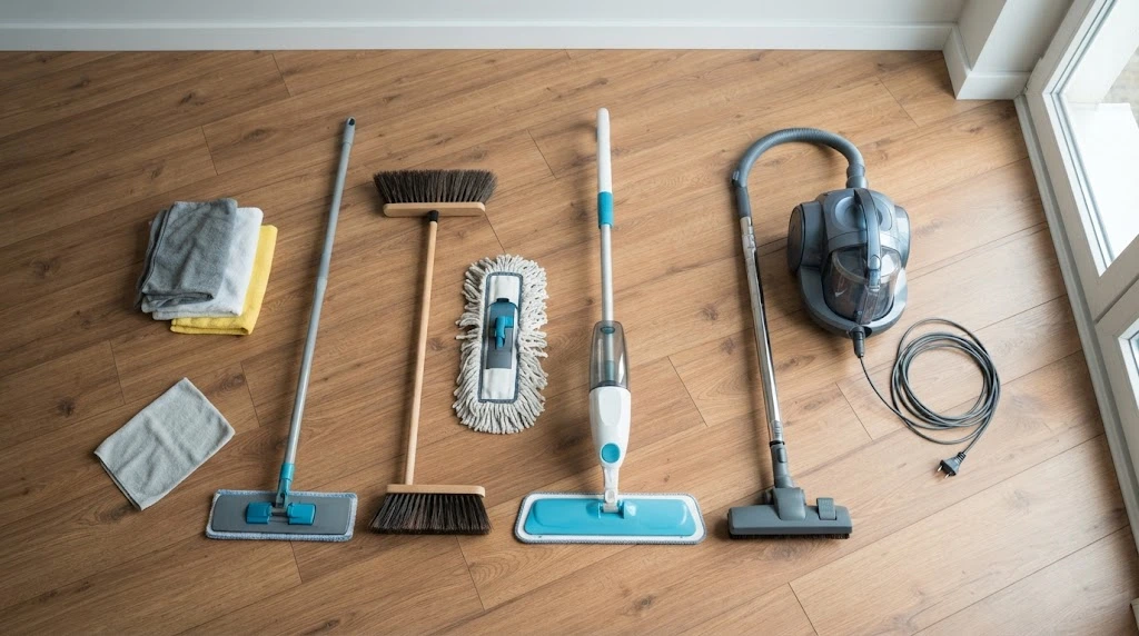 Cleaning tools recommended for laminate floors